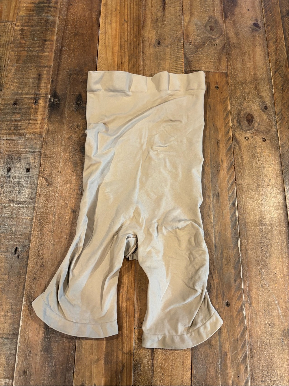 SKIMS Beige High-Rise Shaping Shorts